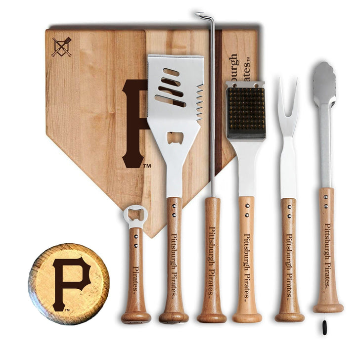 Baseball BBQ 12" MVP Pittsburgh Pirates MVP Grill Set