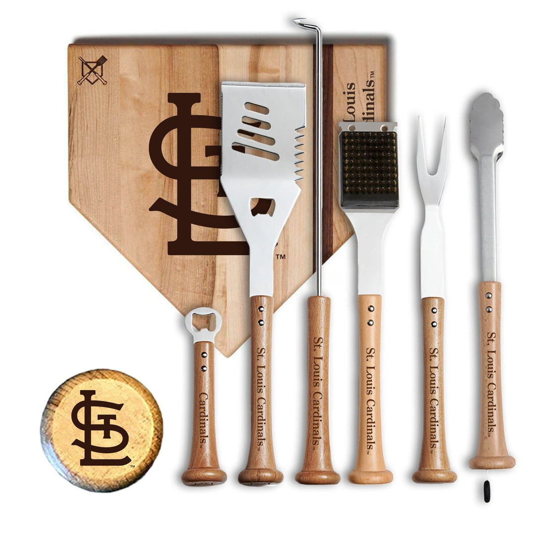Baseball BBQ 12" MVP St Louis Cardinals MVP Grill Set