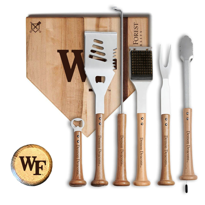Baseball BBQ 12" MVP Wake Forest MVP Grill Set