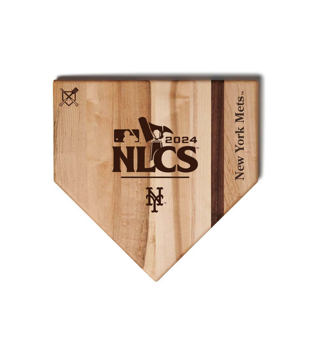 Baseball BBQ 12" NLCS Home Plate New York Mets 2024 Postseason