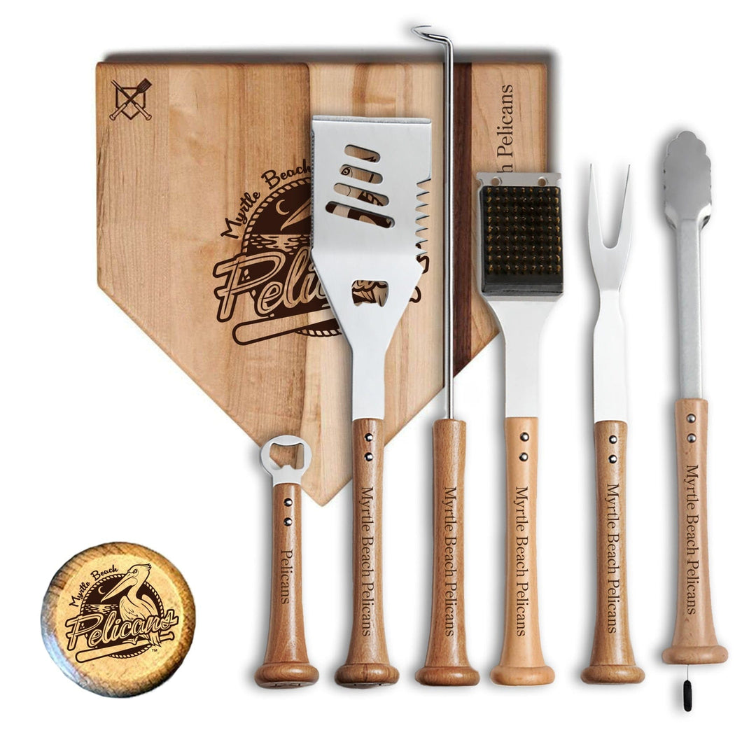 Baseball BBQ 12" Pelicans MVP Myrtle Beach Pelicans "MVP" Sets