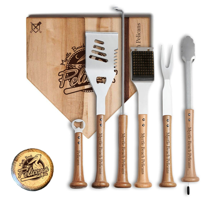 Baseball BBQ 12" Pelicans MVP Myrtle Beach Pelicans "MVP" Sets