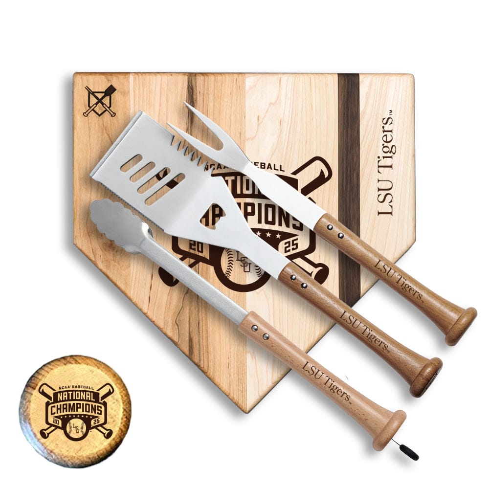 Baseball BBQ 12" Silver Slugger 2025 National Champion LSU "SILVER SLUGGER" Sets