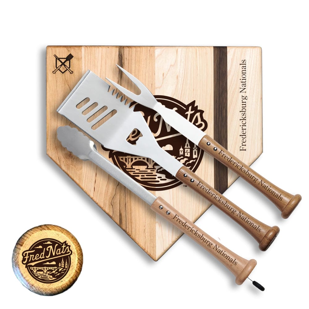 Baseball BBQ 12" Silver Slugger Fredericksburg Nationals "SILVER SLUGGER" Sets