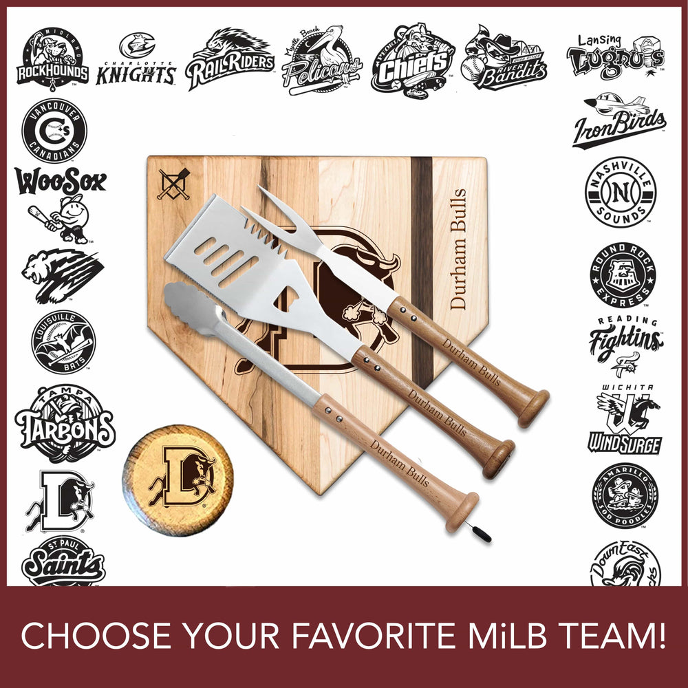 Baseball BBQ 12" Silver Slugger MiLB "SILVER SLUGGER" Set | CHOOSE YOUR FAVORITE TEAM | MULTIPLE SIZES