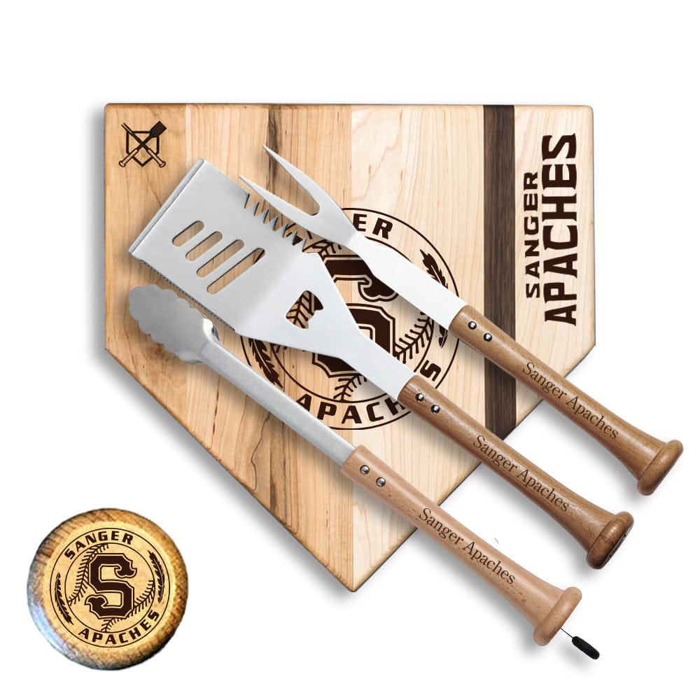 Baseball BBQ 12" Silver Slugger Sanger Apache "SILVER SLUGGER" Sets