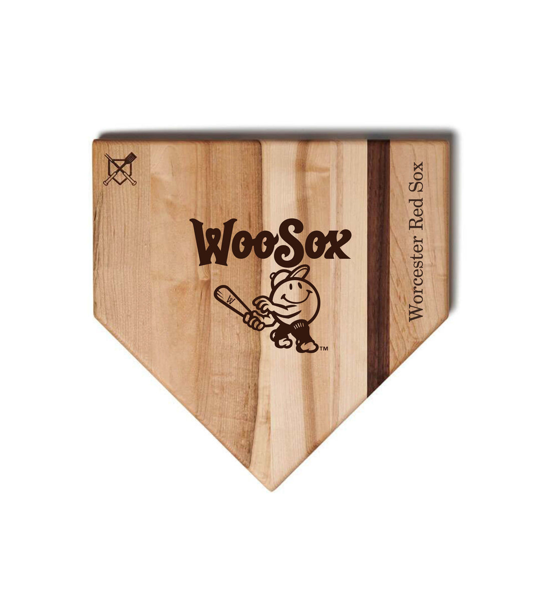 Baseball BBQ 12" x 12" Worcester Red Sox Cutting Boards | Multiple Styles | Multiple Sizes