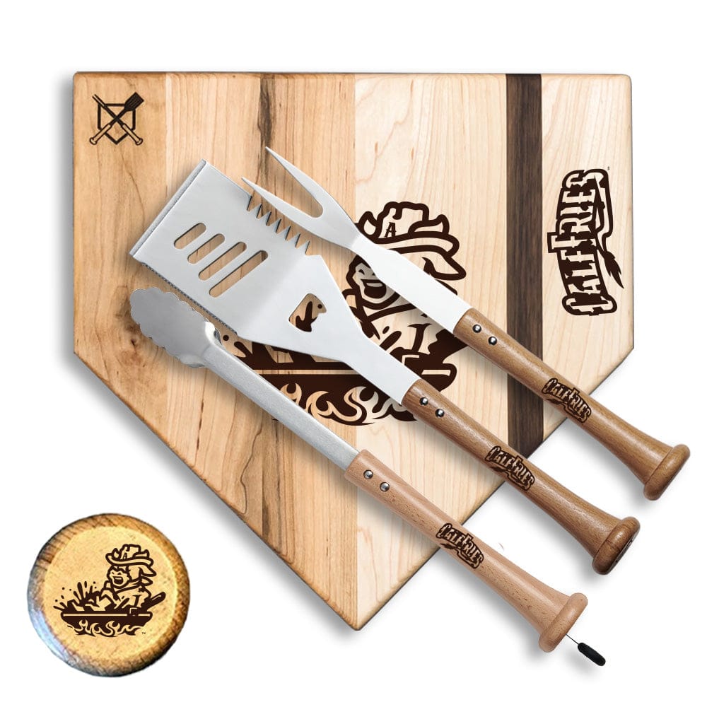 Baseball BBQ 17" Calf Fries Silver Slugger Sod Poodles Calf Fries "SILVER SLUGGER" Set