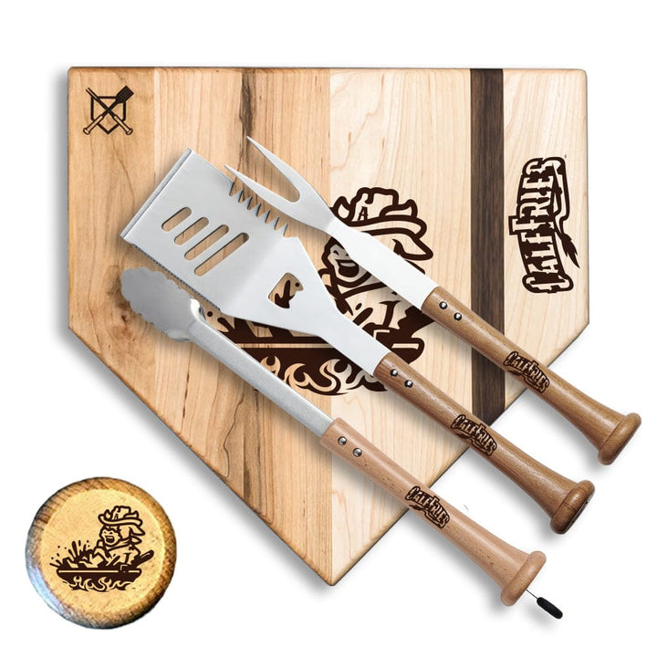 Baseball BBQ 17" Calf Fries Silver Slugger Sod Poodles Calf Fries "SILVER SLUGGER" Set