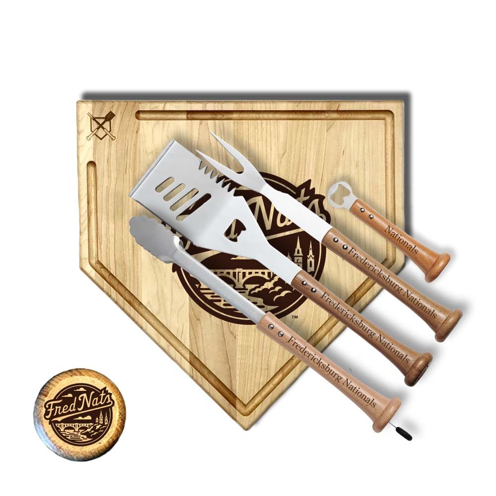 Baseball BBQ 17" Grand Slam with trough Fredericksburg Nationals "GRAND SLAM" Sets