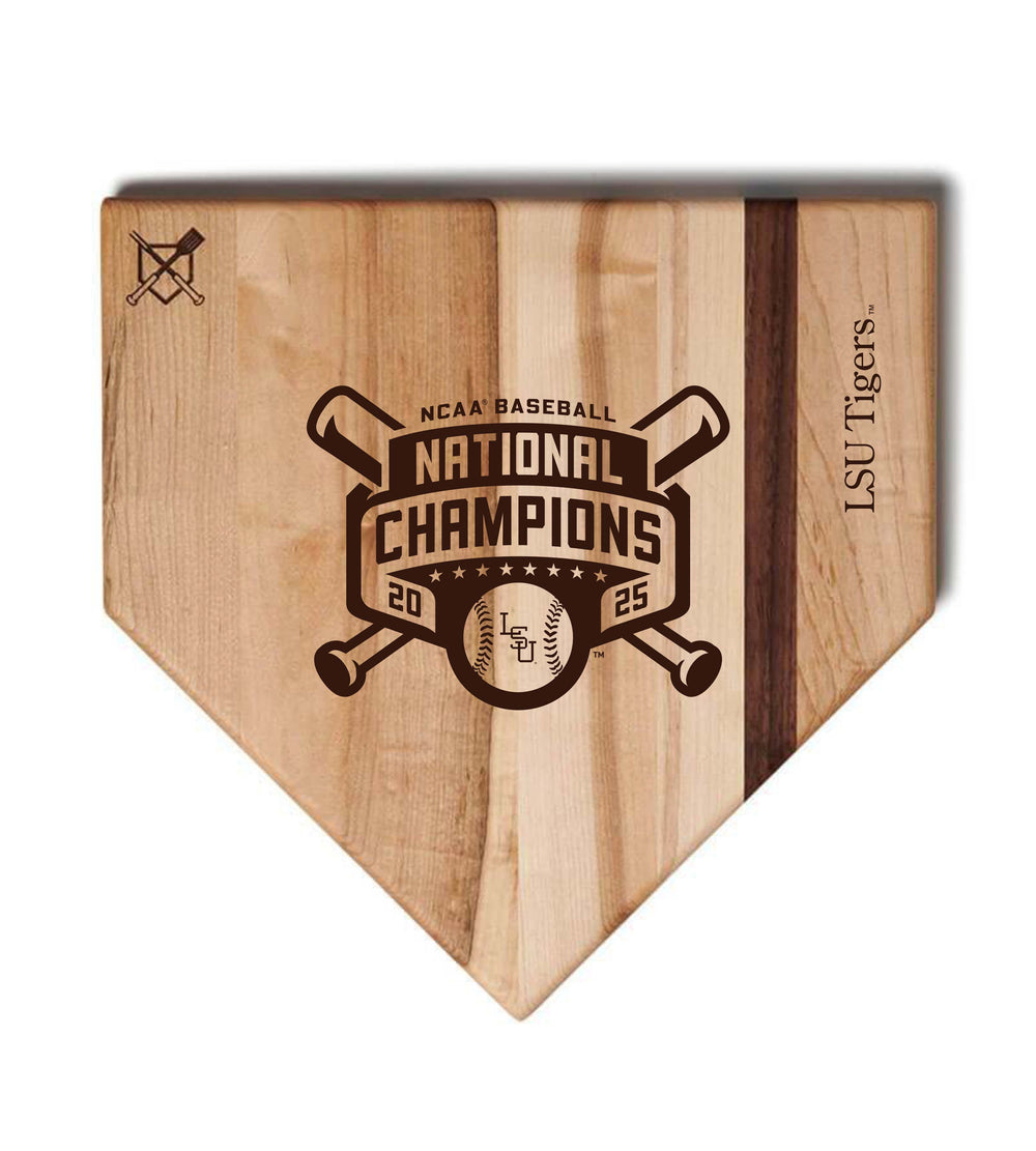 Baseball BBQ 17" Home Plate 2025 NCAA Champion LSU "HOME PLATES"