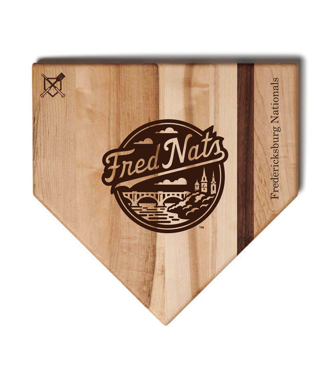 Baseball BBQ 17" Home Plate Fredericksburg Nationals Home Plate Boards