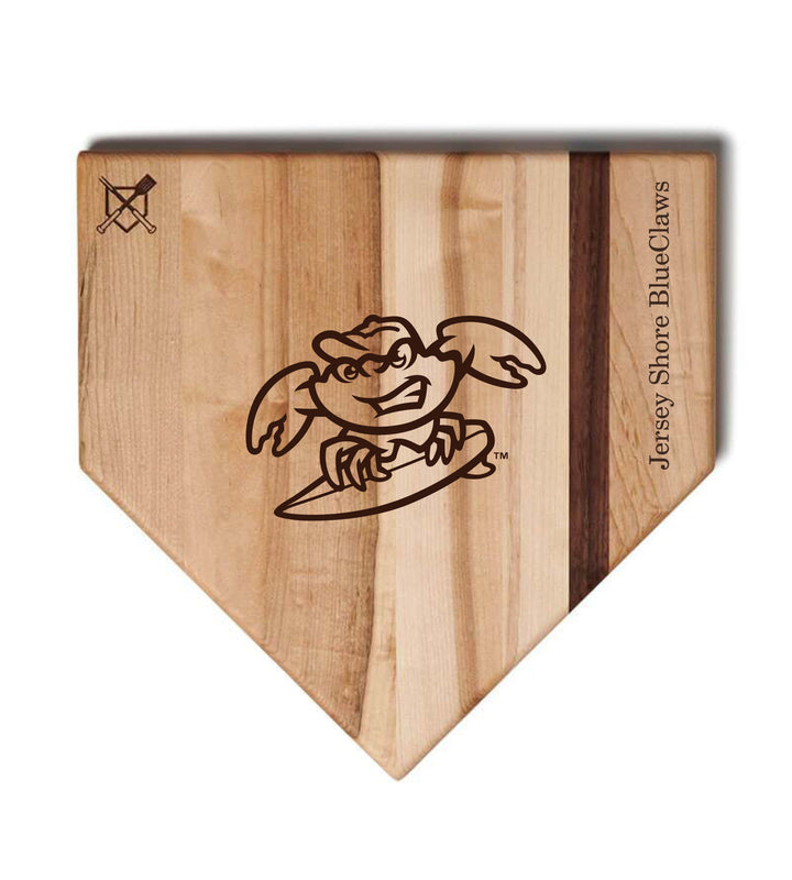 Baseball BBQ 17" Home Plate Jersey Shore BlueClaws Home Plate cutting boards