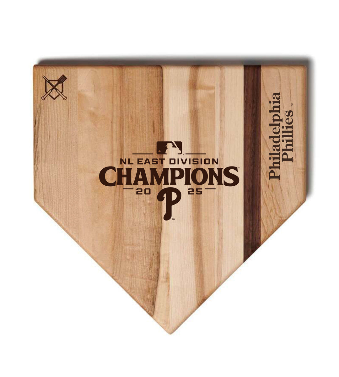Baseball BBQ 17" Home Plate Philadelphia Phillies 2025 Postseason