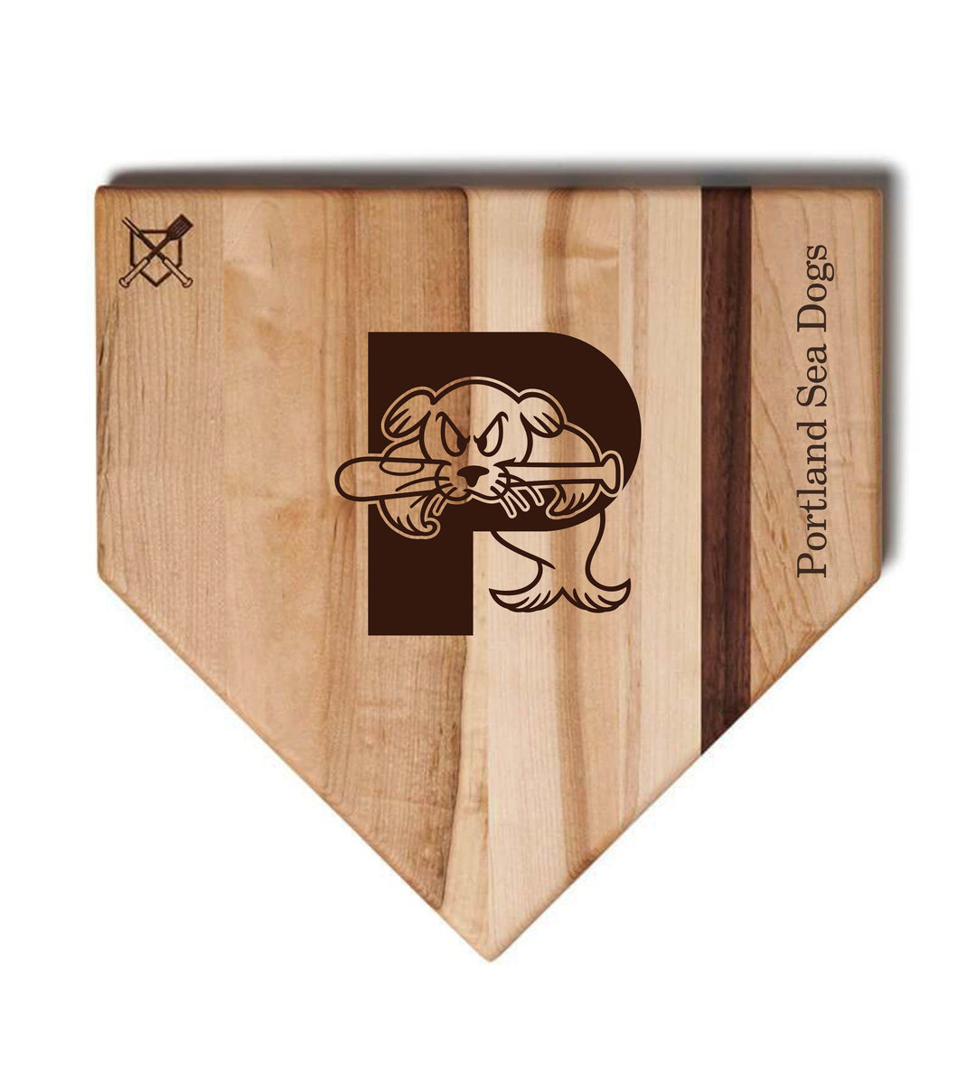 Baseball BBQ 17" Home Plate Portland Sea Dogs Home Plates