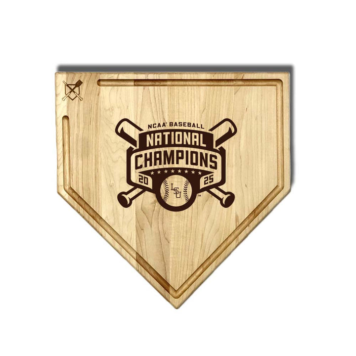 Baseball BBQ 17" Home Plate with trough 2025 NCAA Champion LSU "HOME PLATES"