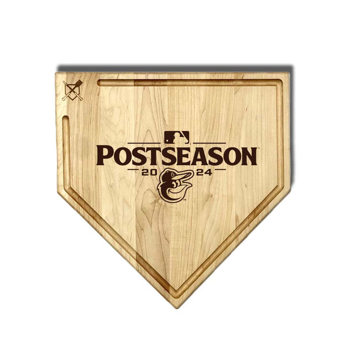 Baseball BBQ 17" Home Plate with trough Baltimore Orioles 2024 Postseason