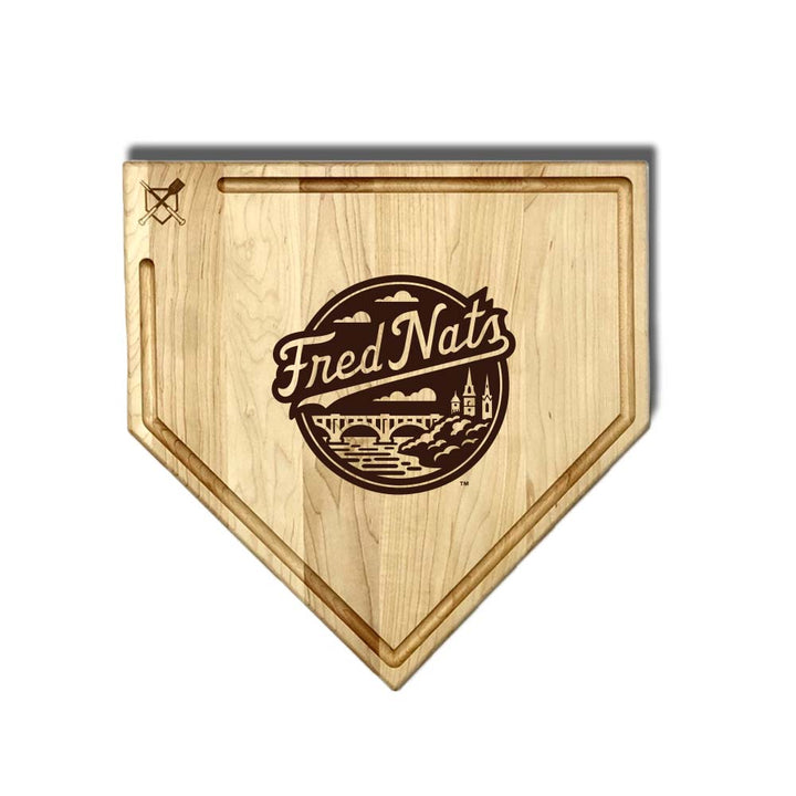 Baseball BBQ 17" Home Plate with trough Fredericksburg Nationals Home Plate Boards