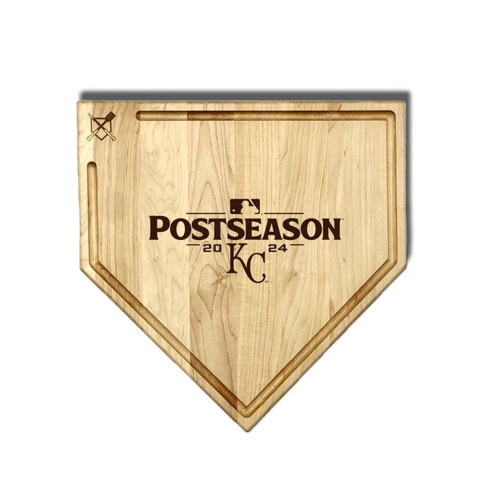 Baseball BBQ 17" Home Plate with trough Kansas City Royals 2024 Postseason