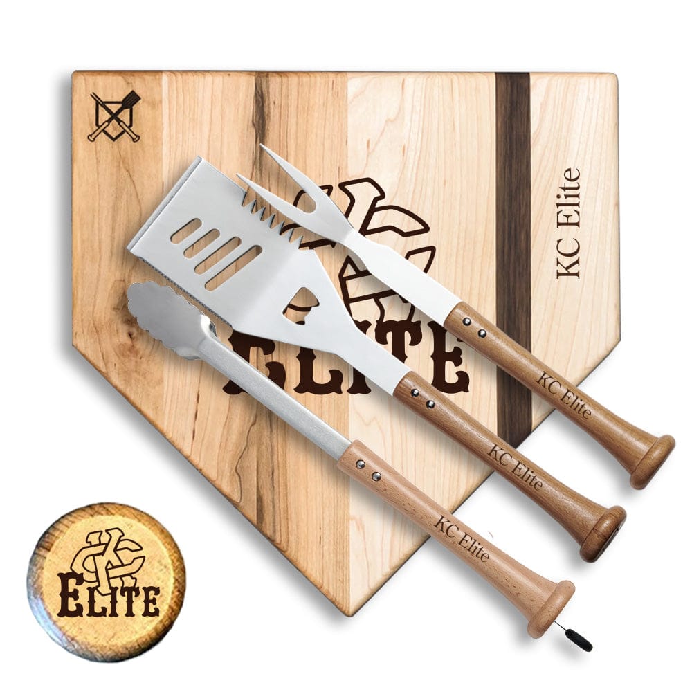 Baseball BBQ 17" KC Elite Silver Slugger KC Elite "SILVER SLUGGER" Sets
