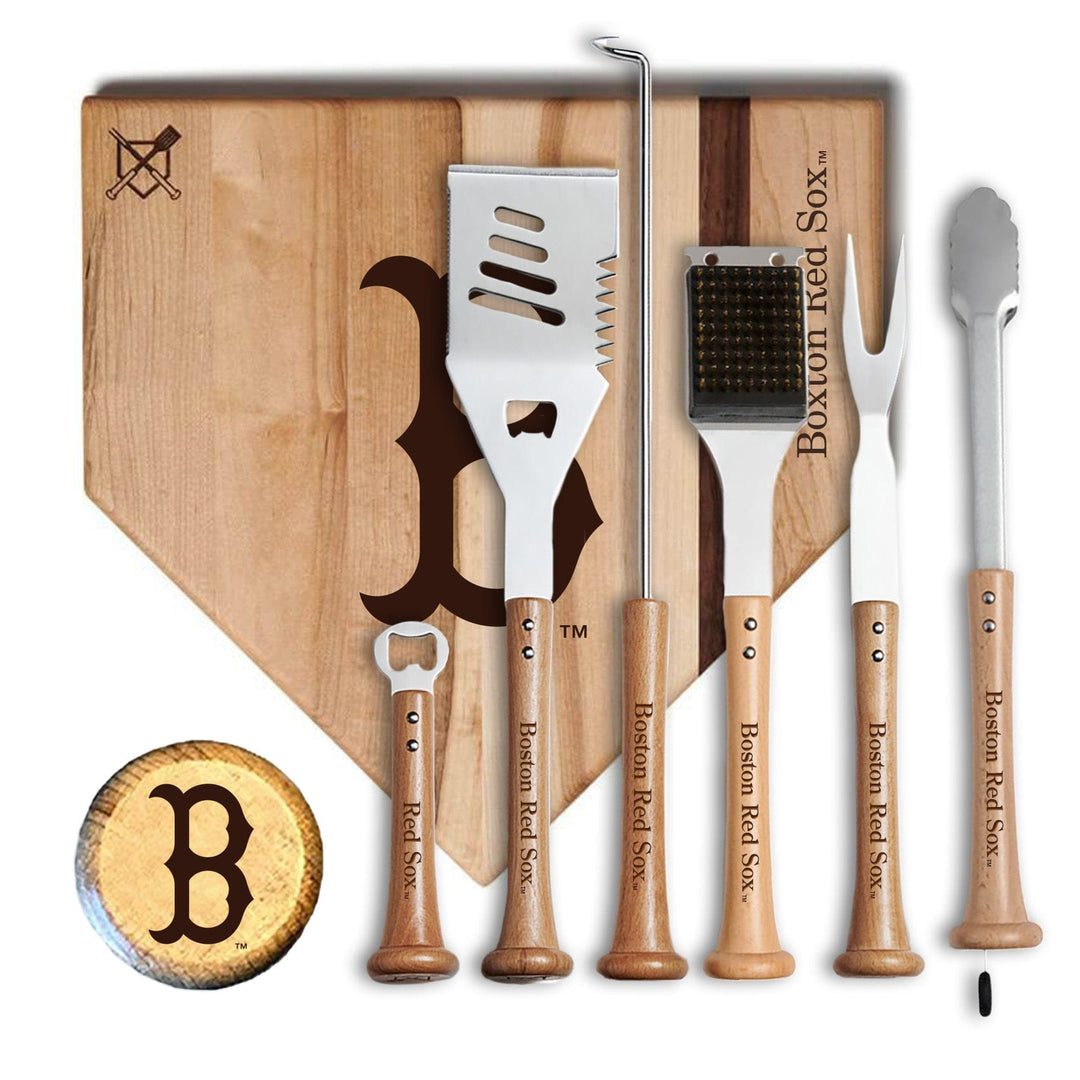 Baseball BBQ 17" MVP Boston Red Sox MVP Grill Set