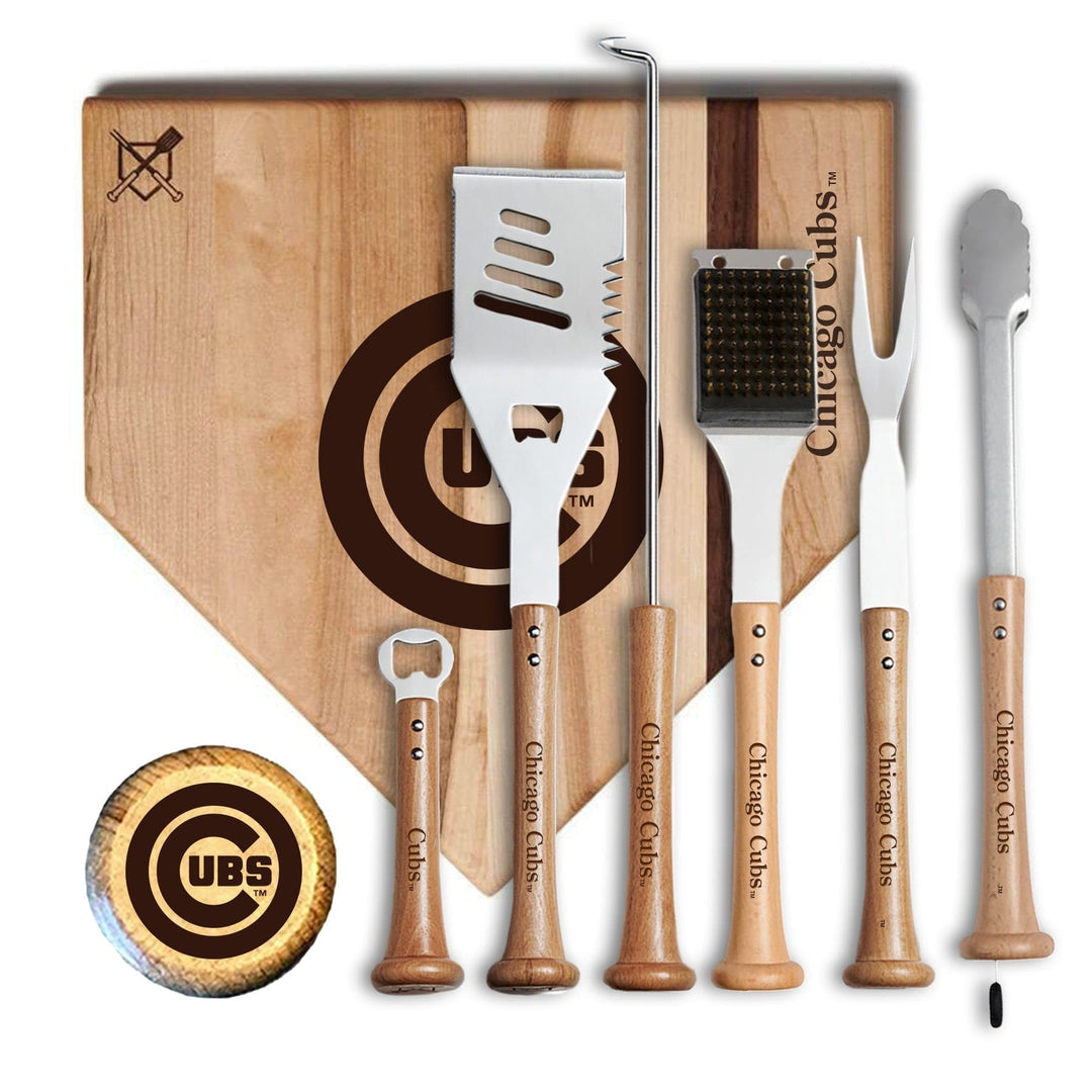 Baseball BBQ 17" MVP Chicago Cubs MVP Grill Set