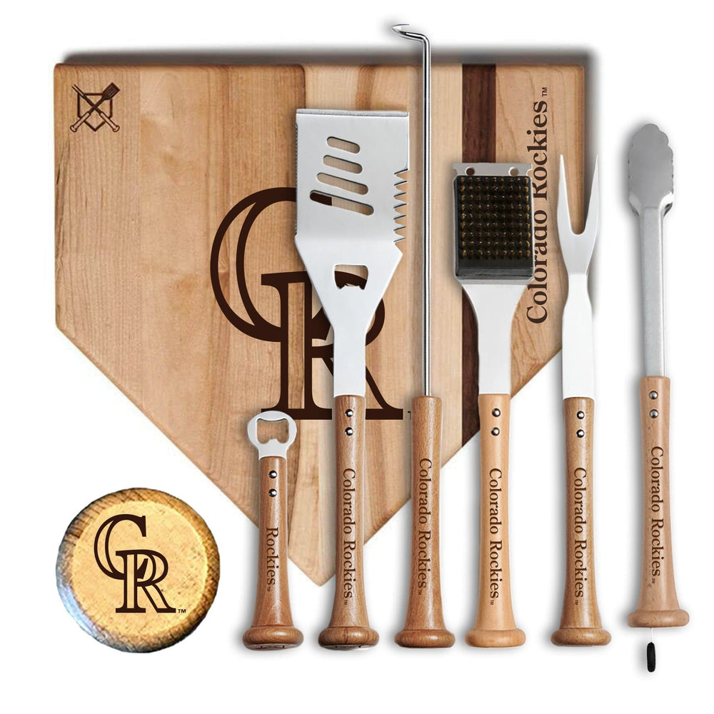 Baseball BBQ 17" MVP Colorado Rockies MVP Grill Set