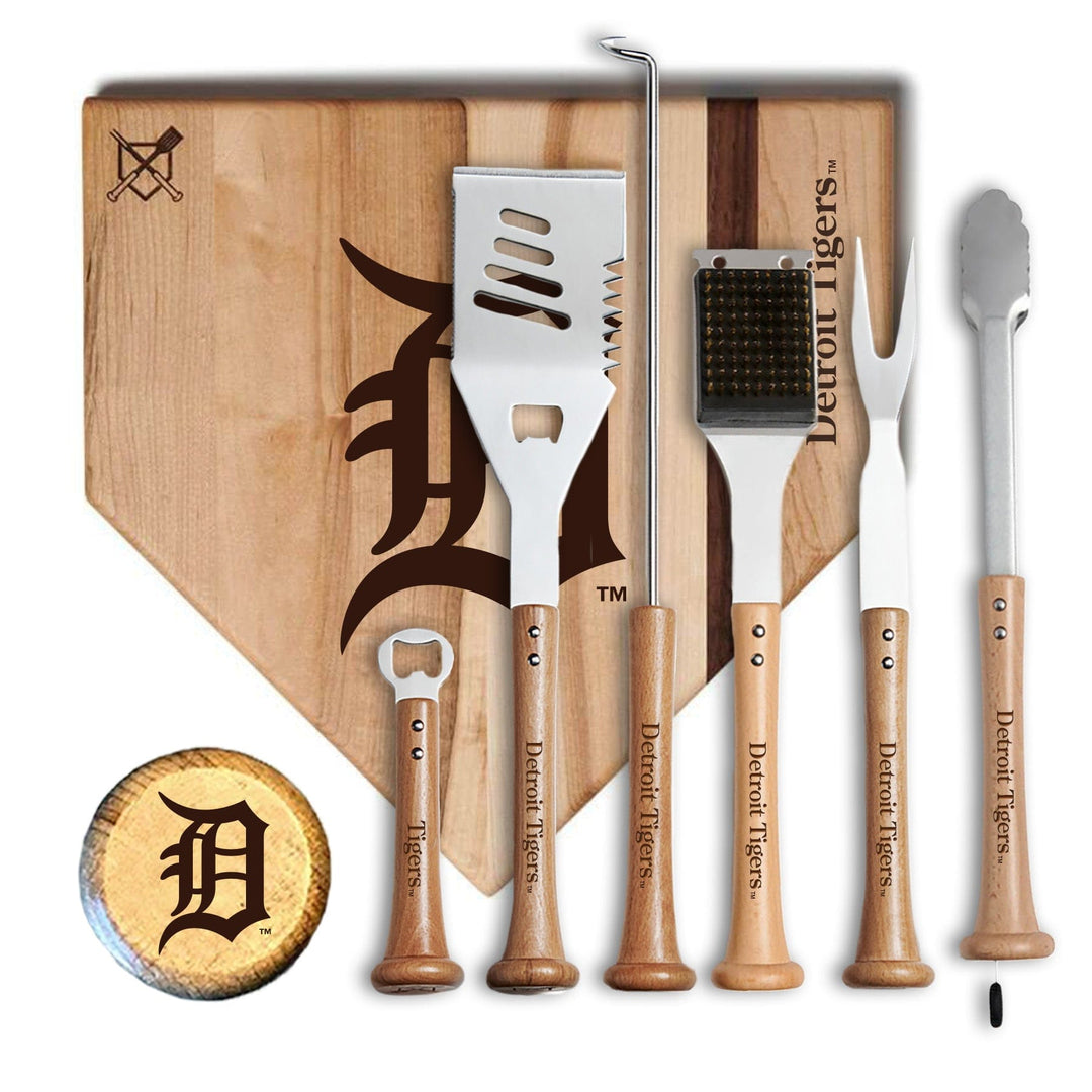 Baseball BBQ 17" MVP Detroit Tigers MVP Grill Set