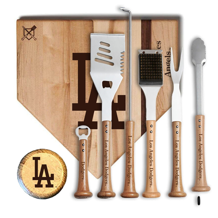 Baseball BBQ 17" MVP Los Angeles Dodgers MVP Grill Set