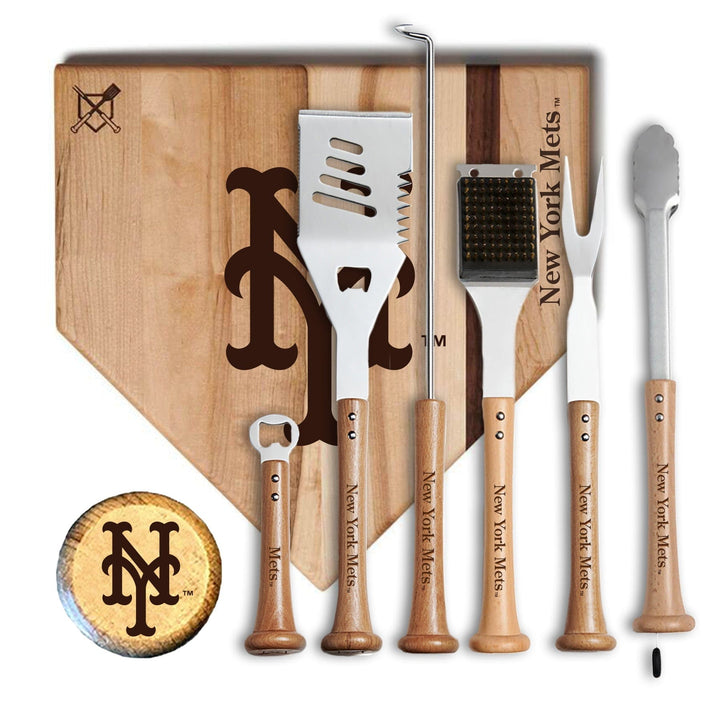 Baseball BBQ 17" MVP New York Mets MVP Grill Set