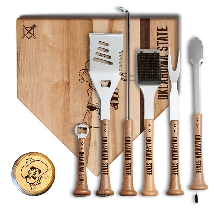 Baseball BBQ 17" MVP Oklahoma State University MVP Grill Set