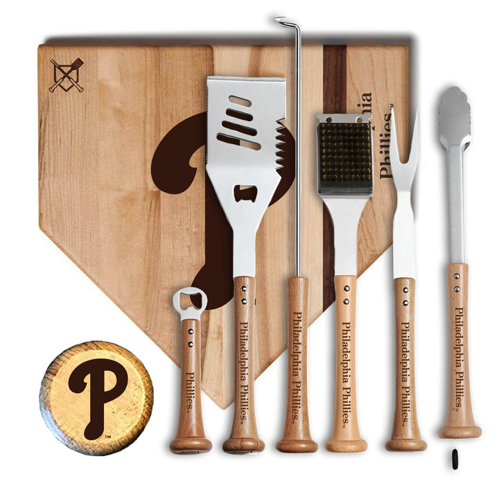 Baseball BBQ 17" MVP Philadelphia Phillies MVP Grill Set