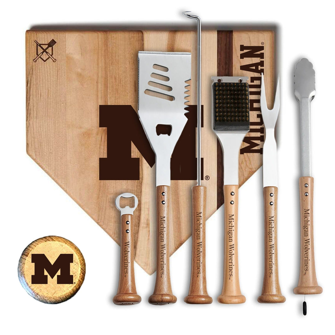 Baseball BBQ 17" MVP Set University of Michigan "MVP" Sets