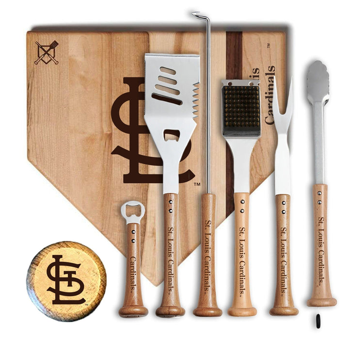 Baseball BBQ 17" MVP St Louis Cardinals MVP Grill Set