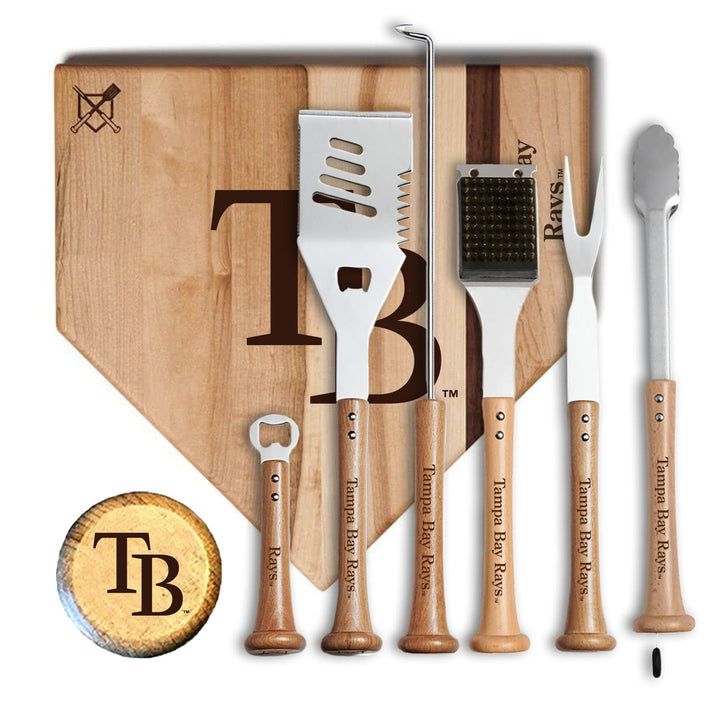 Baseball BBQ 17" MVP Tampa Bay Rays MVP Grill Set