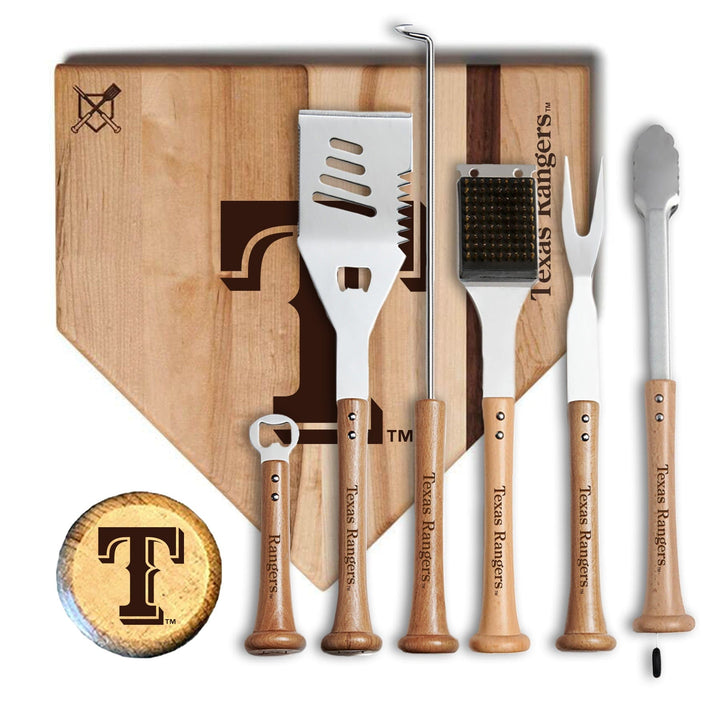 Baseball BBQ 17" MVP Texas Rangers MVP Grill Set