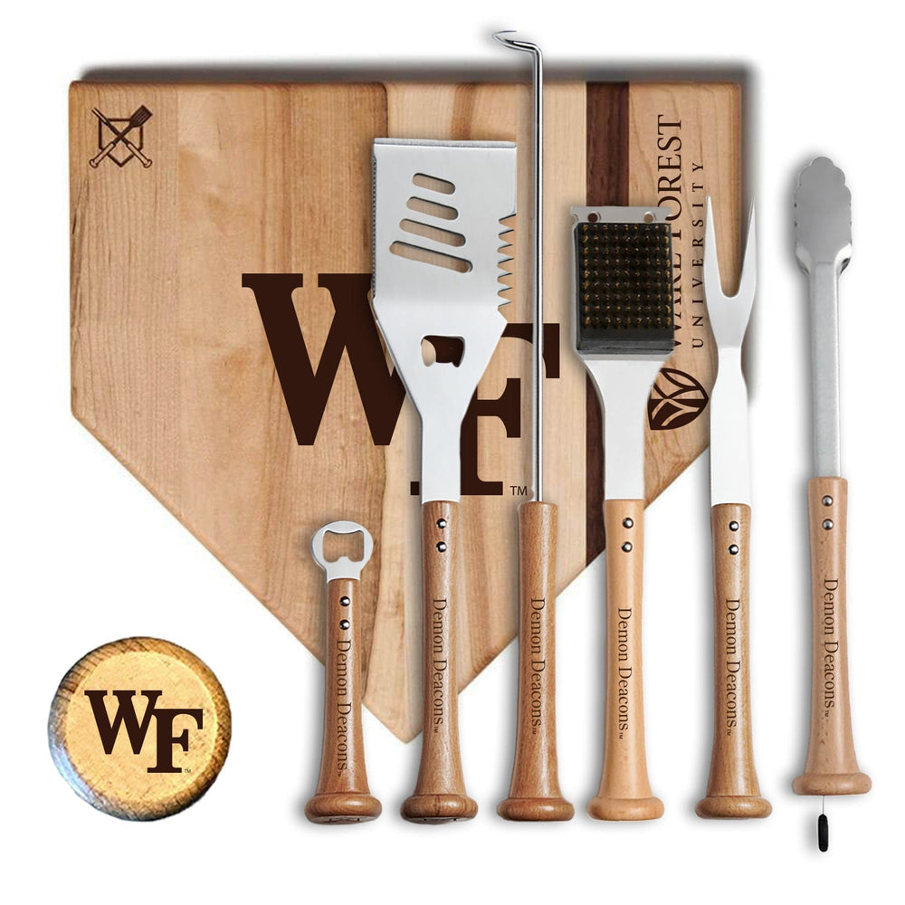Baseball BBQ 17" MVP Wake Forest MVP Grill Set