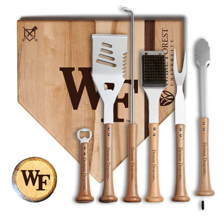 Baseball BBQ 17" MVP Wake Forest MVP Grill Set