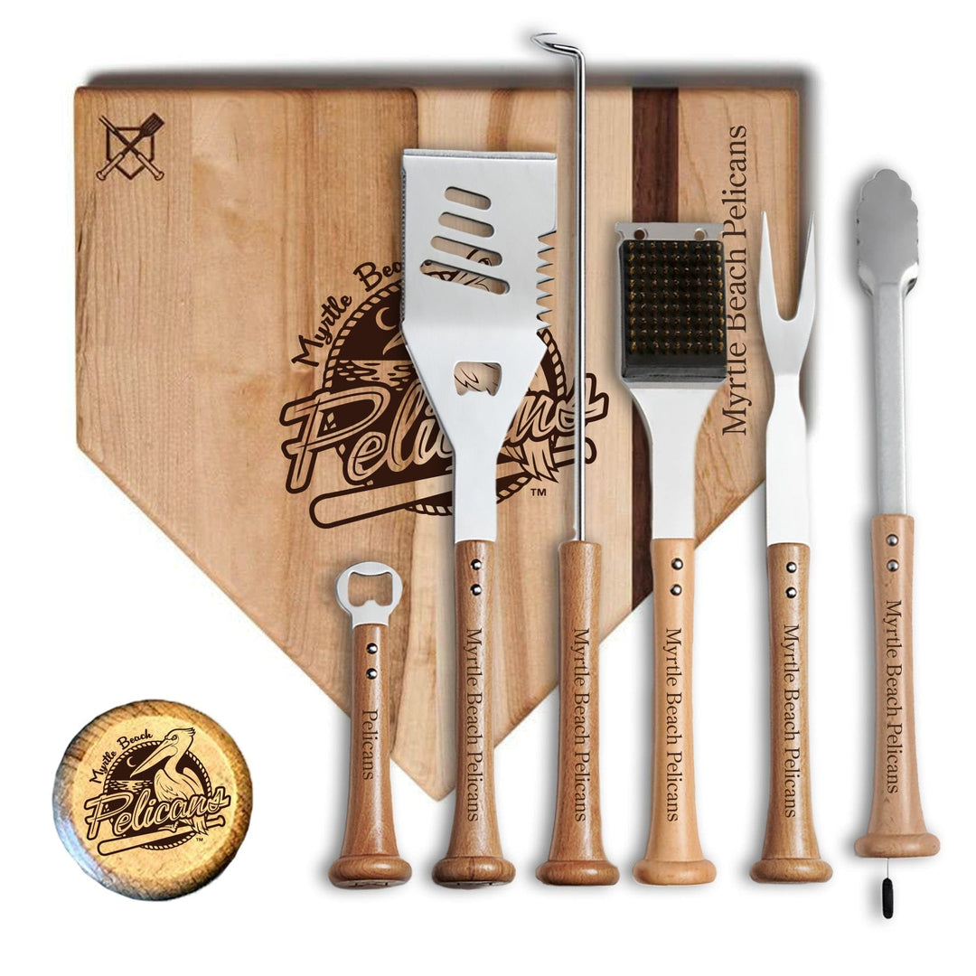 Baseball BBQ 17" Pelicans MVP Myrtle Beach Pelicans "MVP" Sets