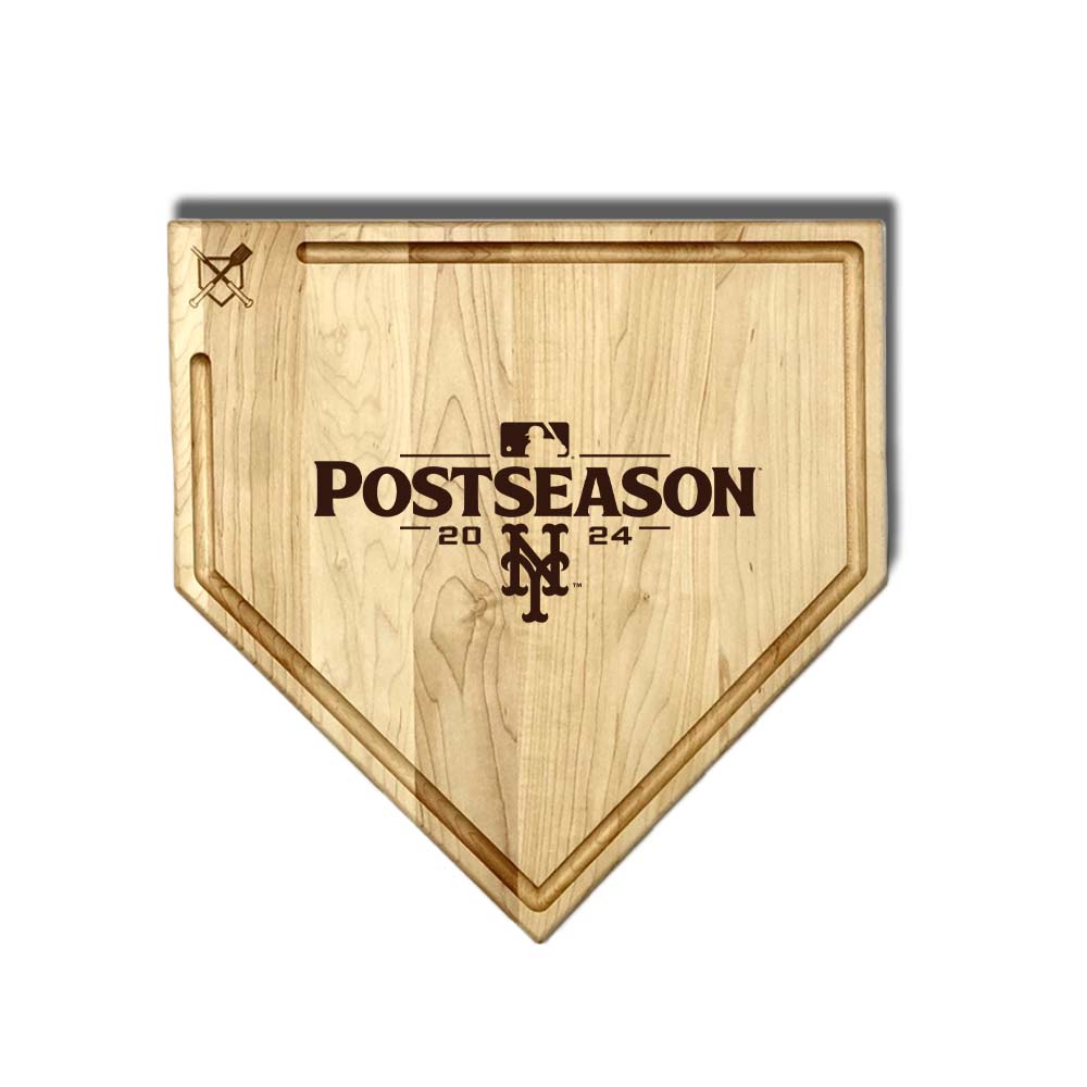 Baseball BBQ 17" Postseason Home Plate with trough New York Mets 2024 Postseason
