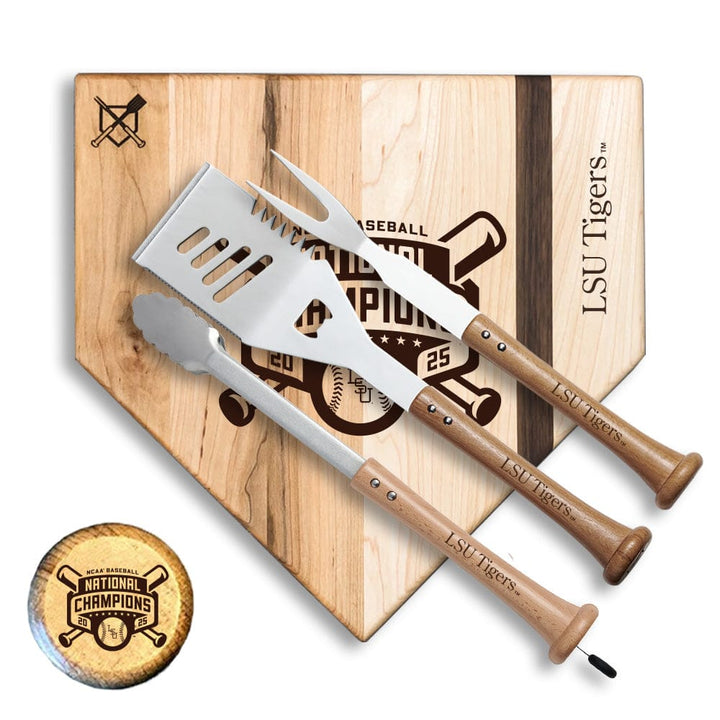 Baseball BBQ 17" Silver Slugger 2025 National Champion LSU "SILVER SLUGGER" Sets