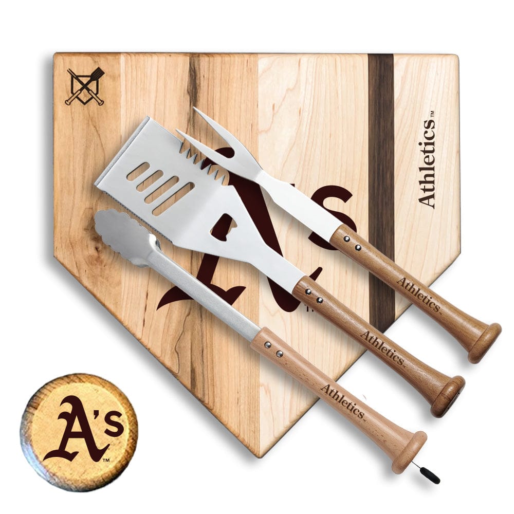 Baseball BBQ 17" Silver Slugger Athletics "Silver Slugger" Combo Set