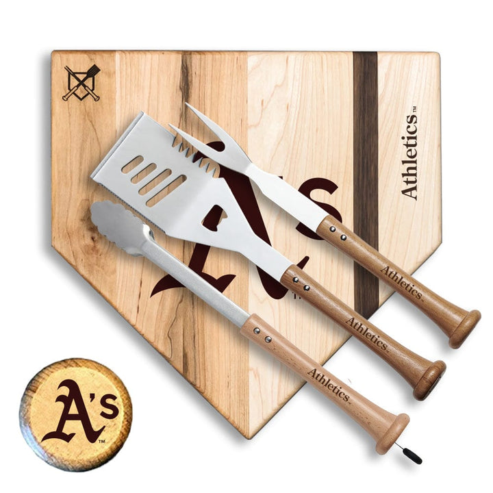 Baseball BBQ 17" Silver Slugger Athletics "Silver Slugger" Combo Set