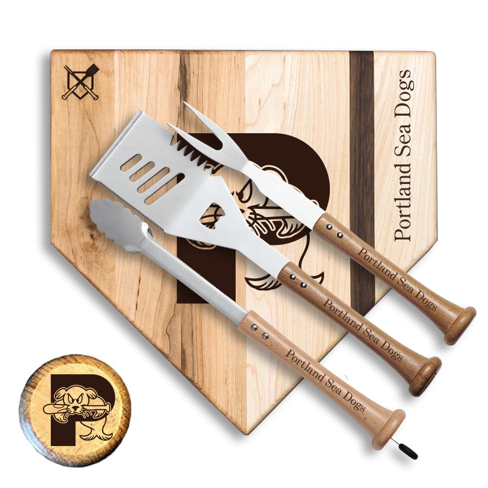 Baseball BBQ 17" Silver Slugger Portland Sea Dogs "Silver Slugger" Sets