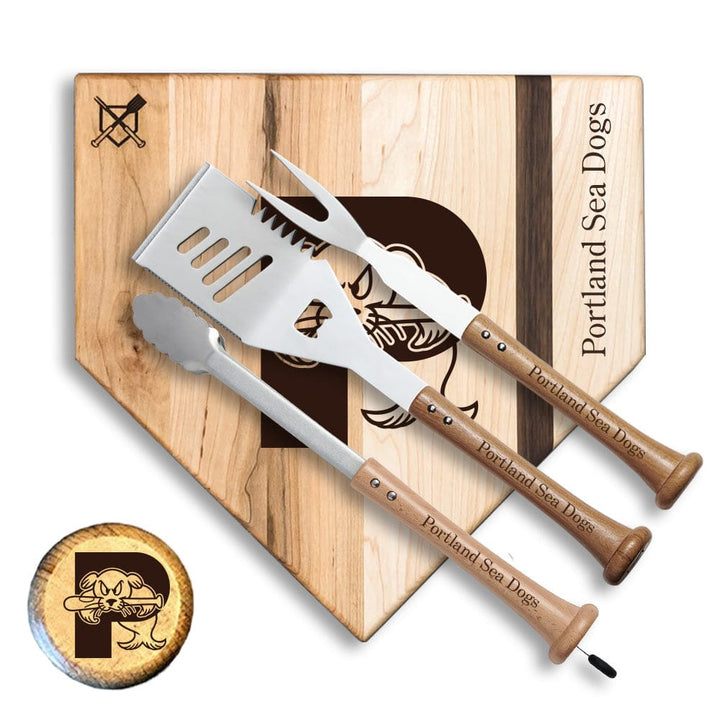 Baseball BBQ 17" Silver Slugger Portland Sea Dogs "Silver Slugger" Sets