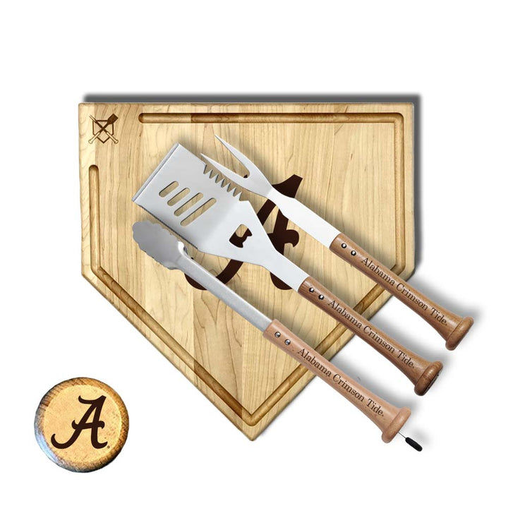 Baseball BBQ 17" Silver Slugger Set with trough Alabama, "Silver Slugger" Sets