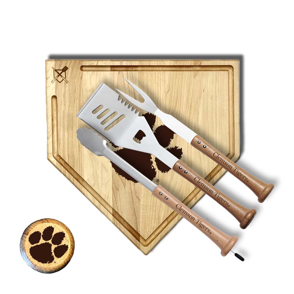 Baseball BBQ 17" Silver Slugger with trough Clemson "Silver Slugger" Sets