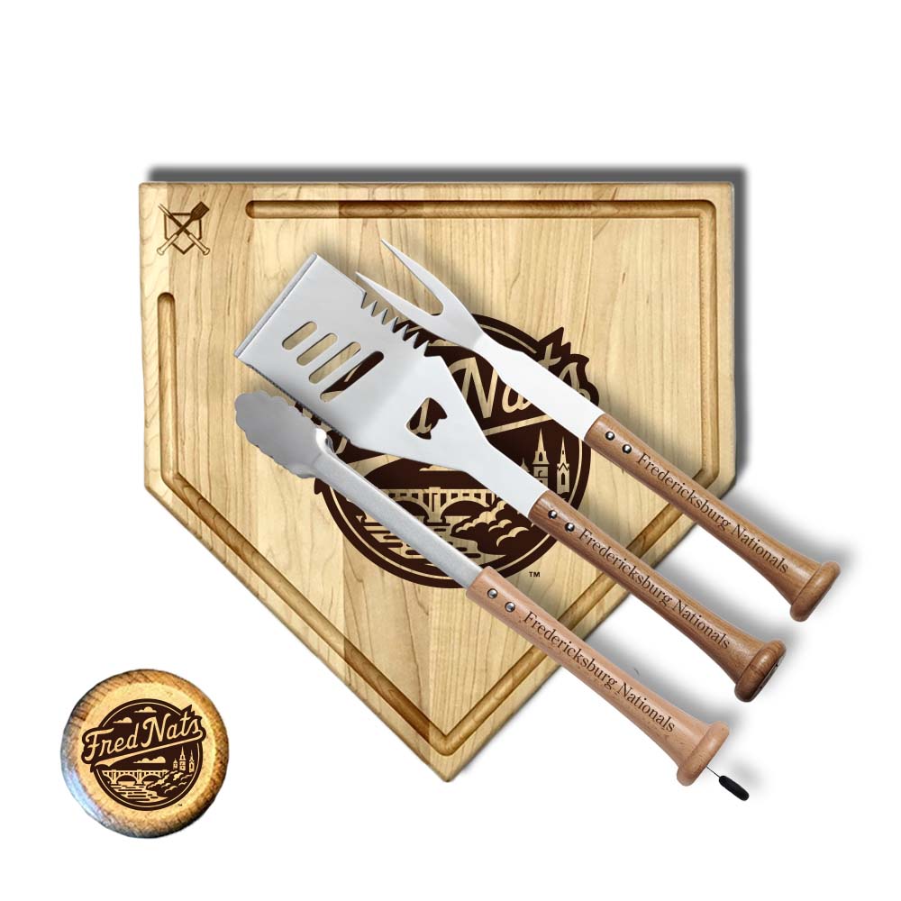 Baseball BBQ 17" Silver Slugger with trough Fredericksburg Nationals "SILVER SLUGGER" Sets