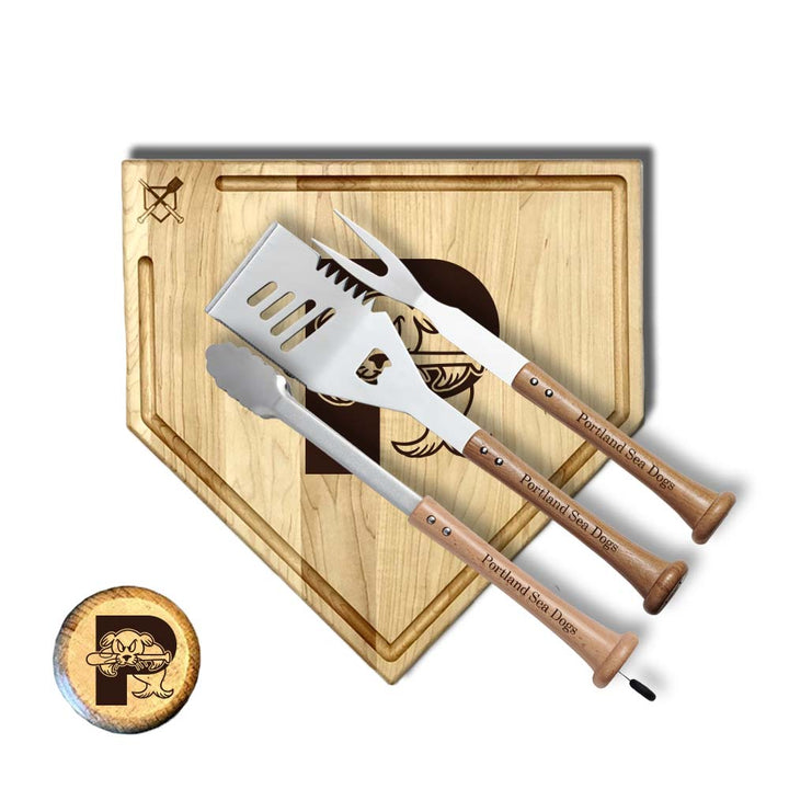Baseball BBQ 17" Silver Slugger with trough Portland Sea Dogs "Silver Slugger" Sets