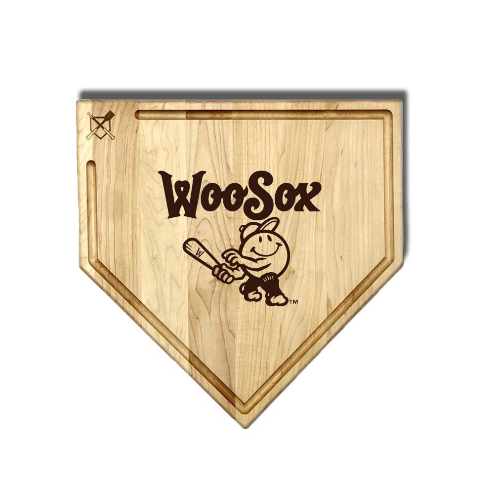 Baseball BBQ 17" x 17" with trough Worcester Red Sox Cutting Boards | Multiple Styles | Multiple Sizes